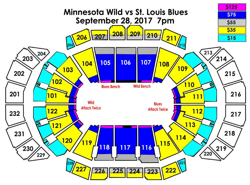 Minnesota Wild Seating Chart 